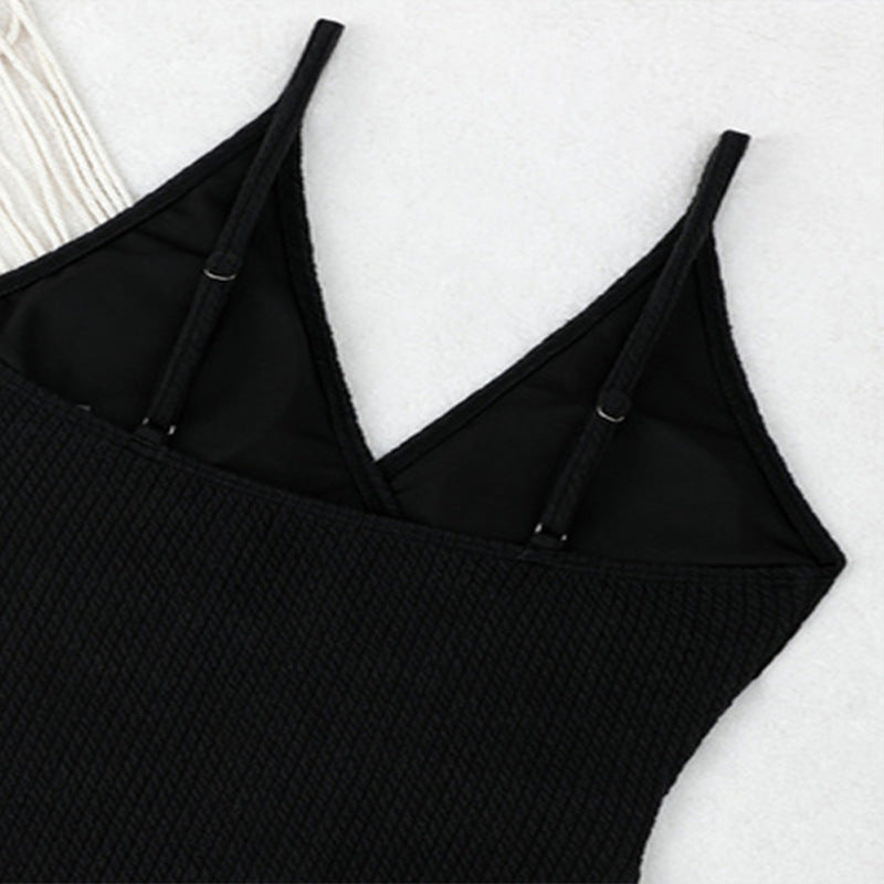 Women's one-piece swimsuit with refined ruffle details Mune Fashion