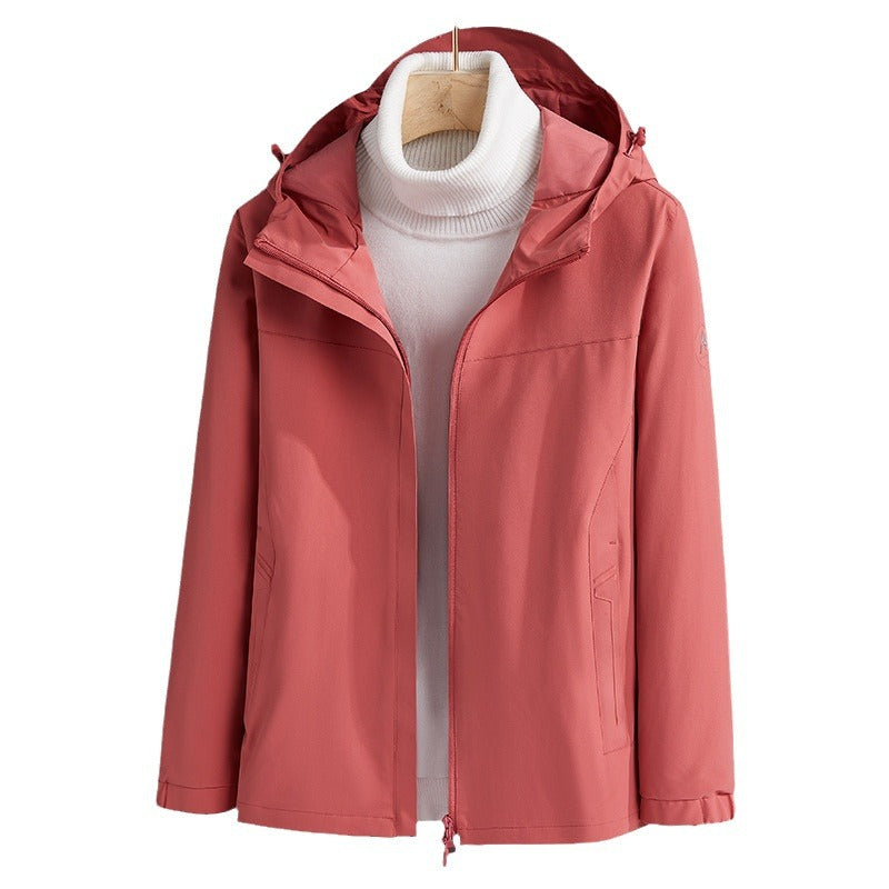 Men's Lightweight Technical Softshell Jacket with Adjustable Hood and Minimalist Athletic Fit Mune Fashion