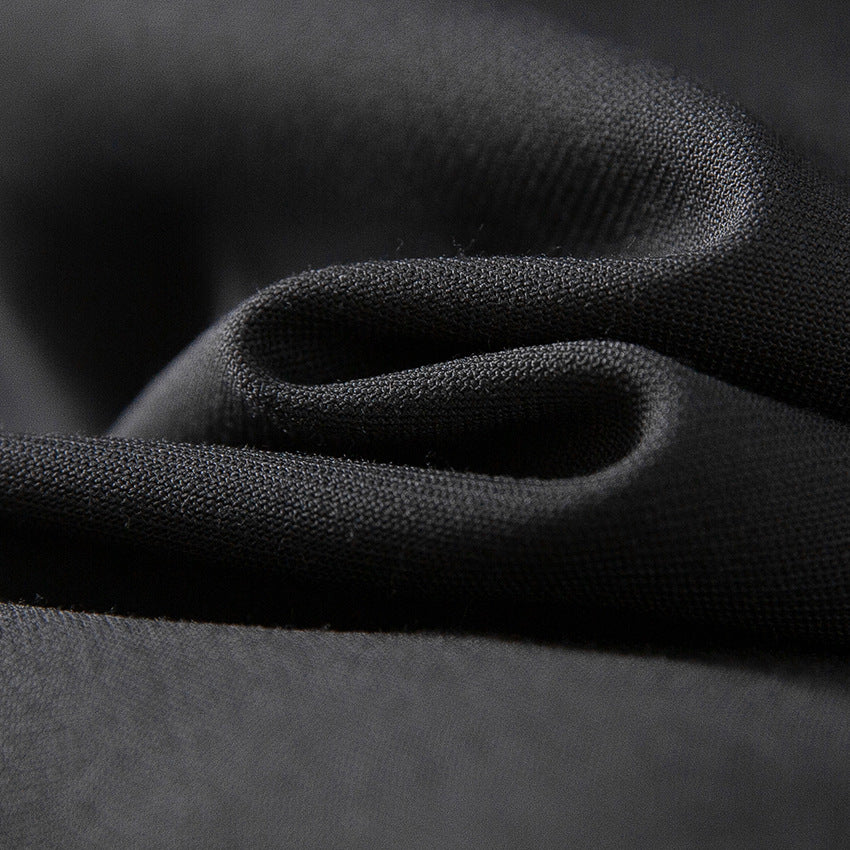 Women's Oversize Satin Blouse in Shirt Cut with Classic Collar and Rounded Hem Mune Fashion