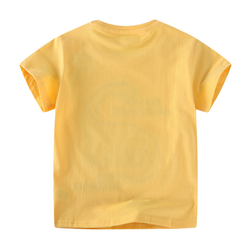 Boys T-shirt with creative dinosaur appliqués Mune Fashion