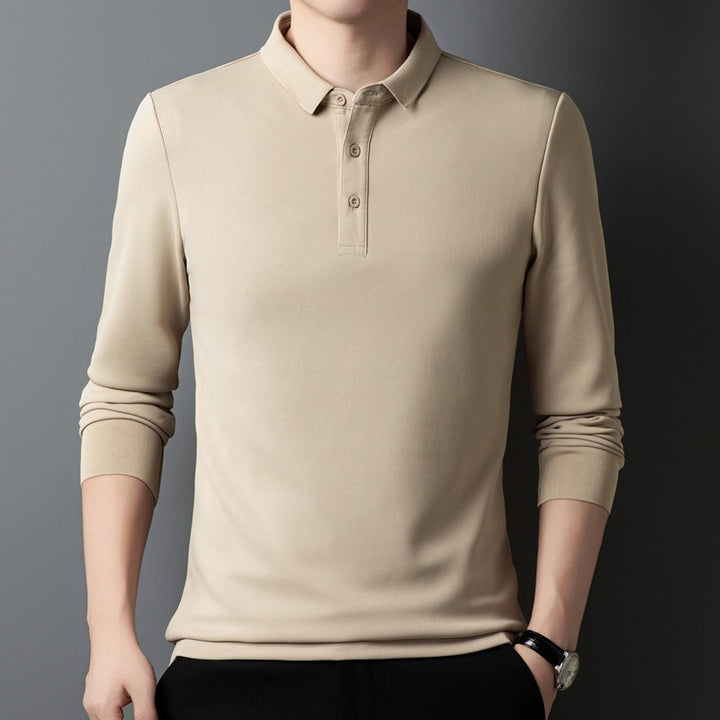Women's polo shirt with long sleeves and button details Mune Fashion