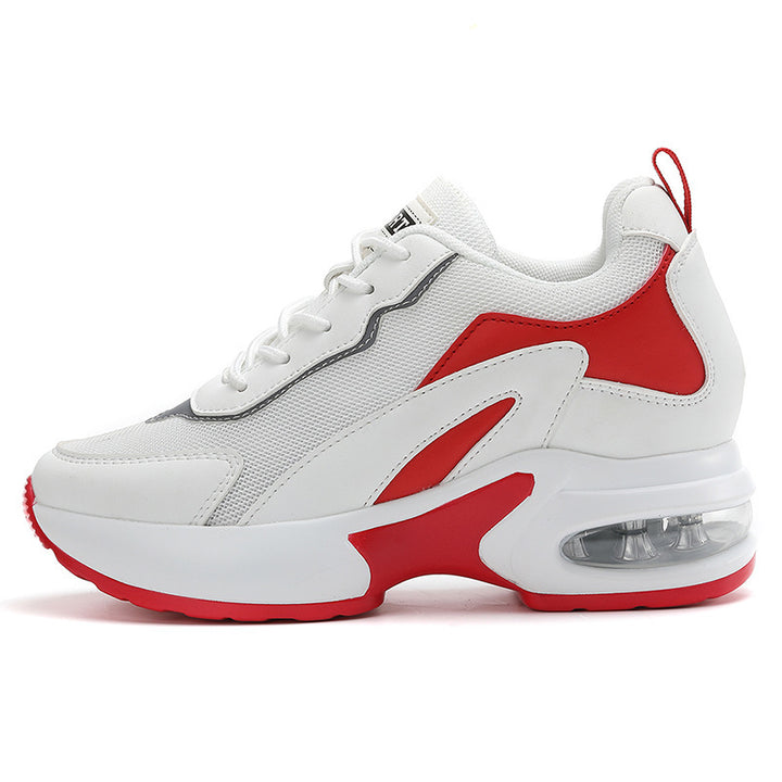 Women's air-cushioned platform sneakers with visible heel air capsule and breathable mesh Mune Fashion