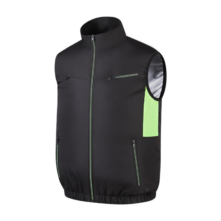 Men's breathable lightweight work vest with mesh lining and zip pockets Mune Fashion