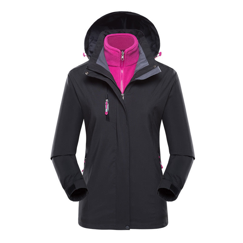 Men's softshell parka with removable fleece inner jacket and adjustable hood Mune Fashion