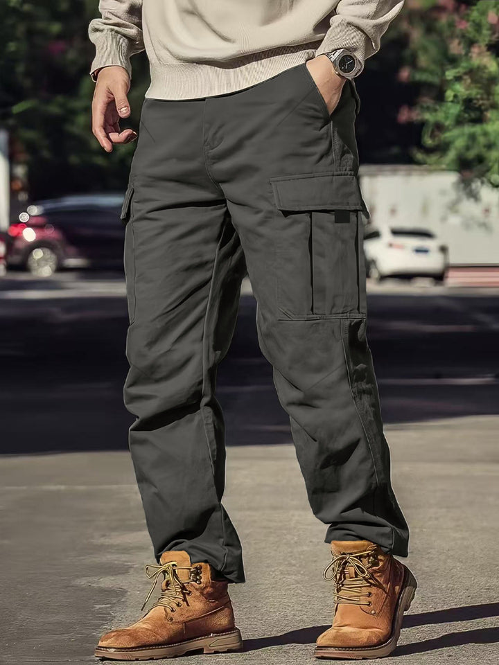 Men's Robust Cargo Pants with Practical Pockets Mune Fashion