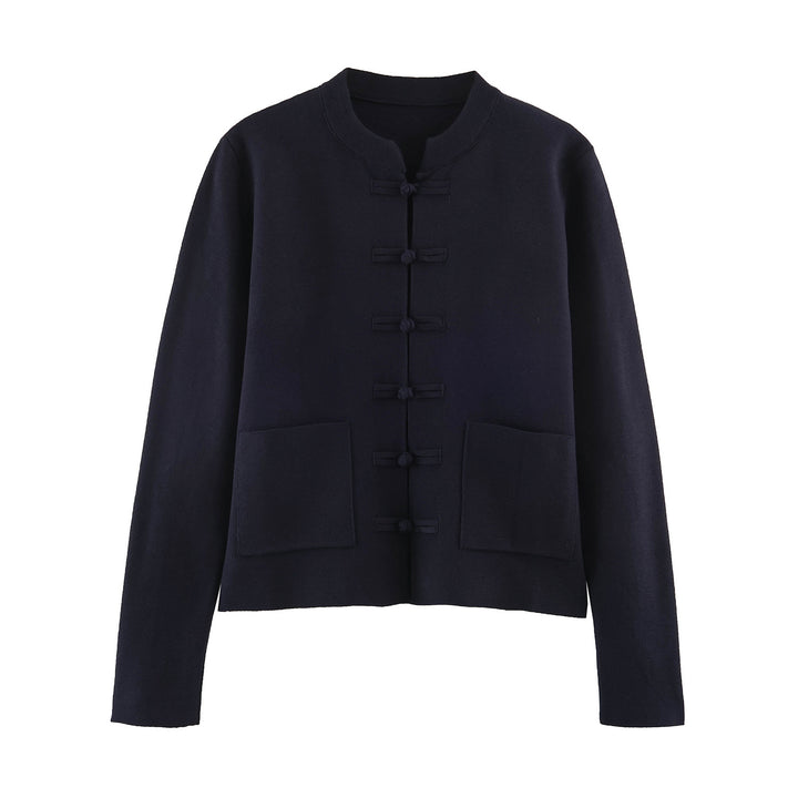 Women's short jacket with frog closures and patch pockets Mune Fashion