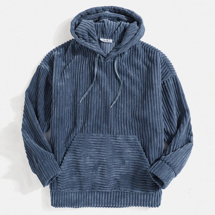 Unisex nano ribbed velvet hoodie with hoodie and kangaroo pocket Mune Fashion