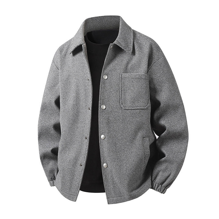 Men's leisure jacket with textured design Mune Fashion