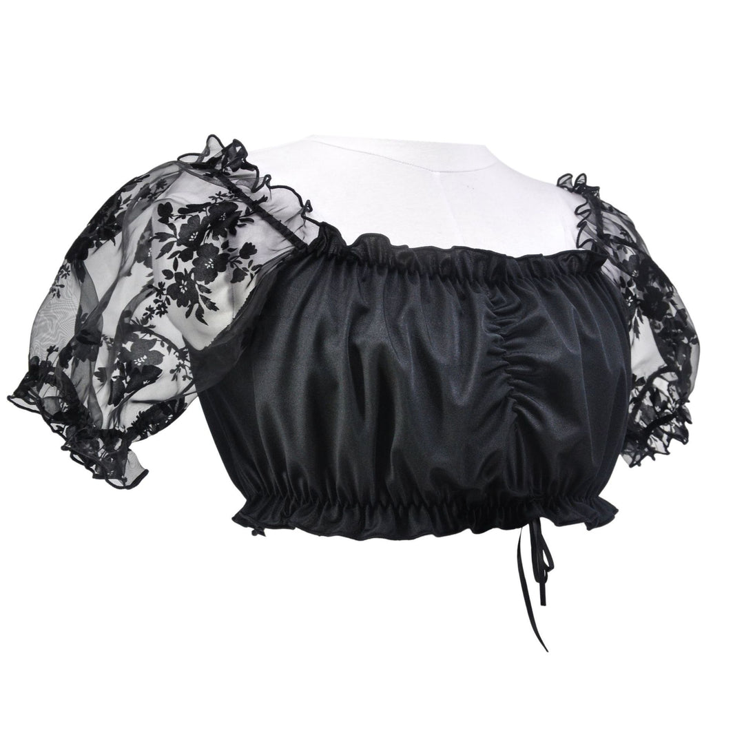 Ladies nan traditional dirndl dress with fine lace blouse, figure-hugging bodice, and elegant apron Mune Fashion