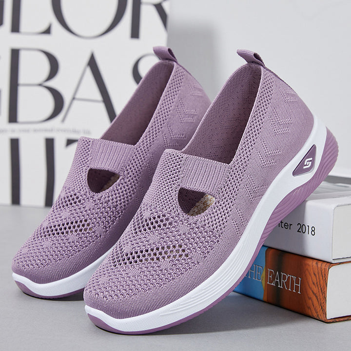 Ladies lightweight knitted slippers with orthopedic comfort sole Mune Fashion