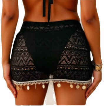 Women's Wrap Skirt with Maritime Accents Mune Fashion