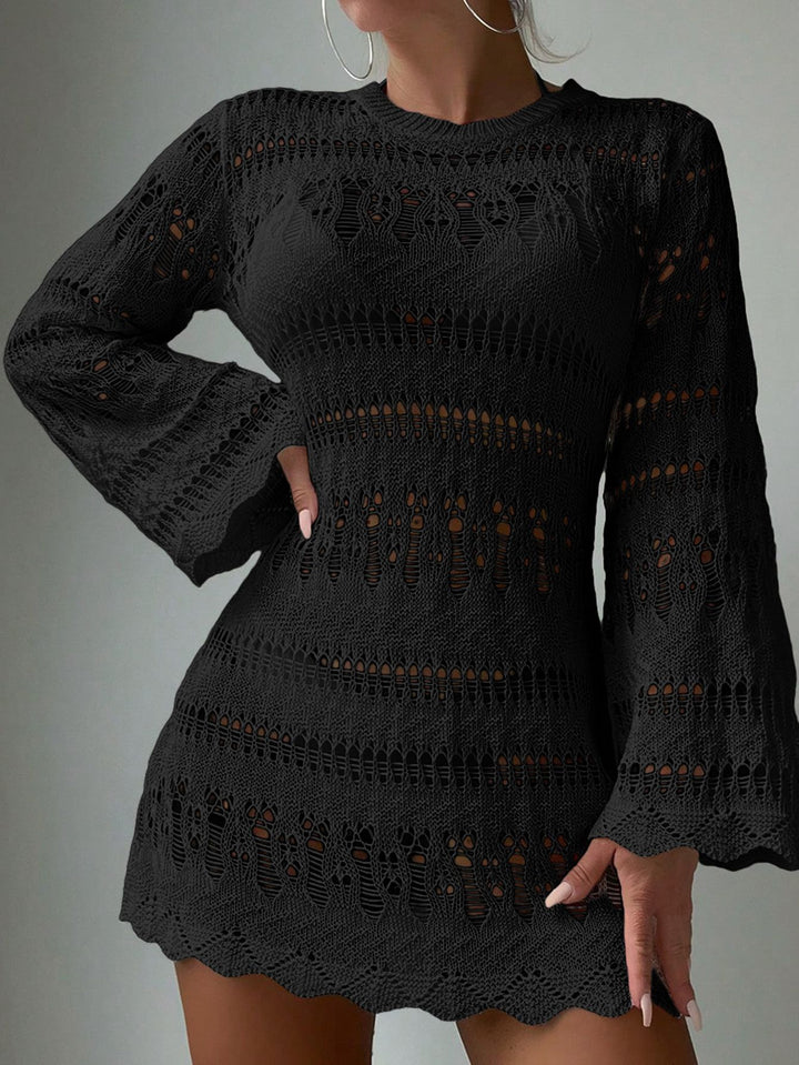 Ladies fashionable crochet dress Mune Fashion