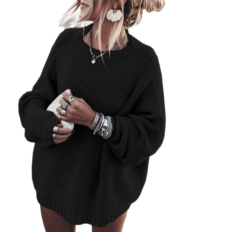 Ladies Oversized Knit Sweater Mune