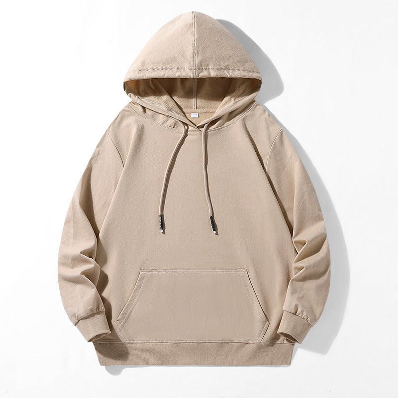 Unisex locker fit hoodie made of cotton blend with kangaroo pocket and drawstring hood