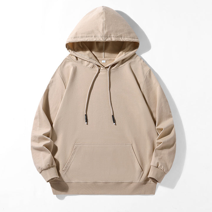 Unisex locker fit hoodie made of cotton blend with kangaroo pocket and drawstring hood