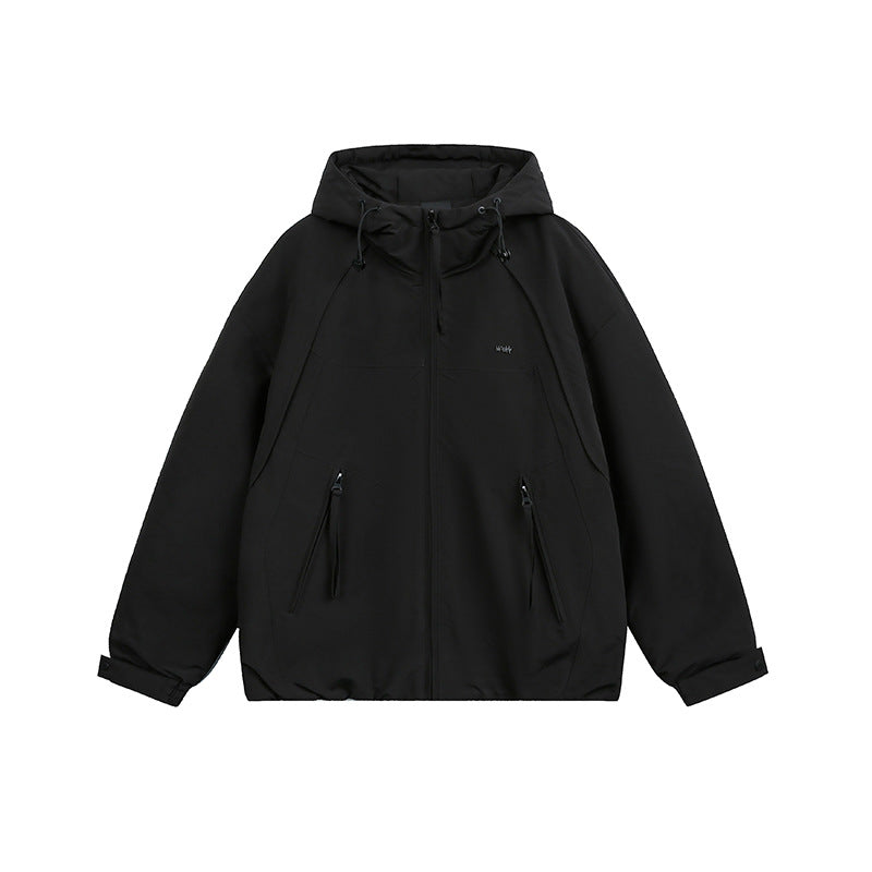 Unisex Oversized Hooded Winter Jacket with Water-Repellent Padding and Drawstring Mune Fashion