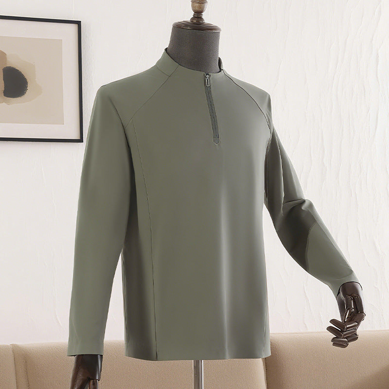 Women's sporty long sleeve shirt with zipper Mune Fashion