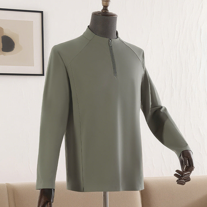 Women's sporty long sleeve shirt with zipper Mune Fashion