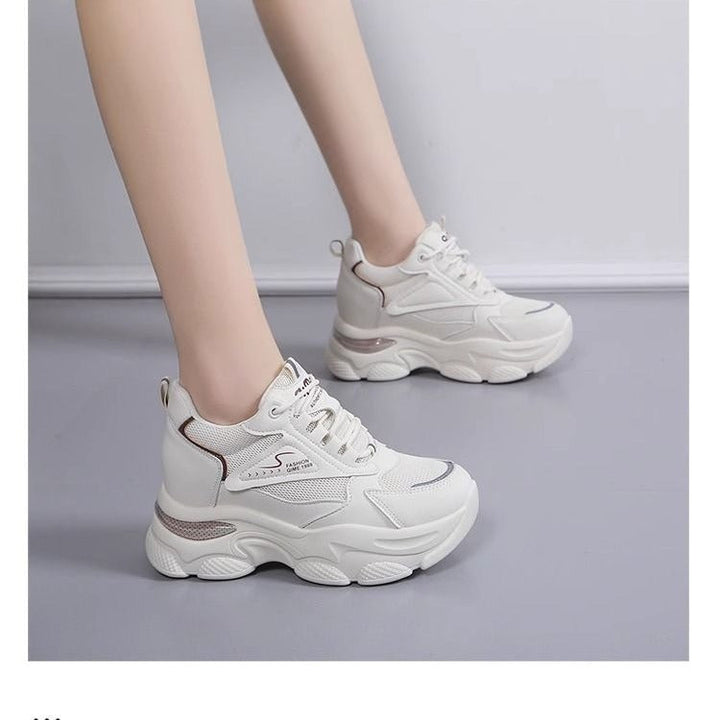 Women’s Sporty Chunky Sneakers with Breathable Mesh Upper and Cushioned Sole Mune Fashion