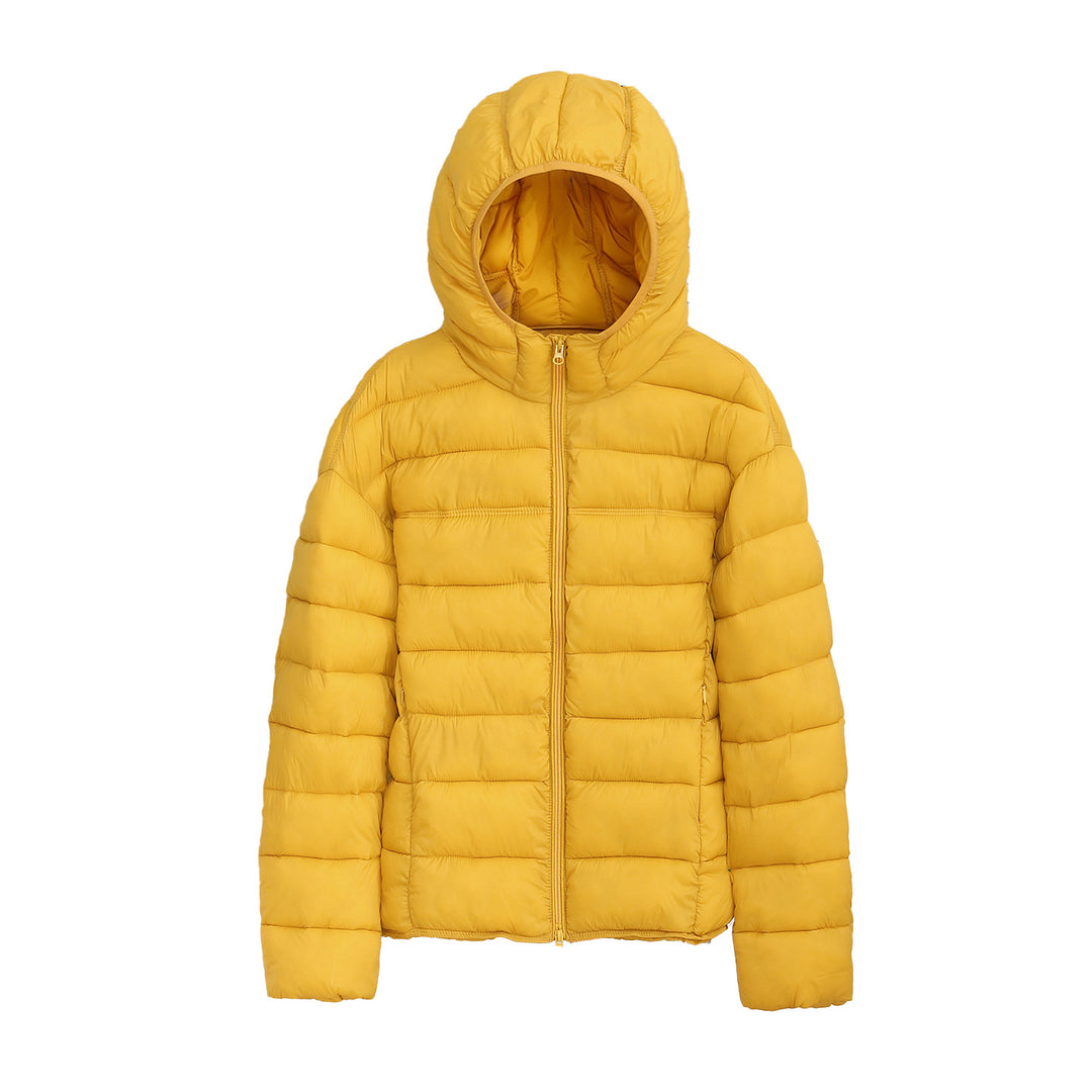 Women's nano ultralight padded short jacket with thermo insulation, ergonomic hood and packable design Mune Fashion