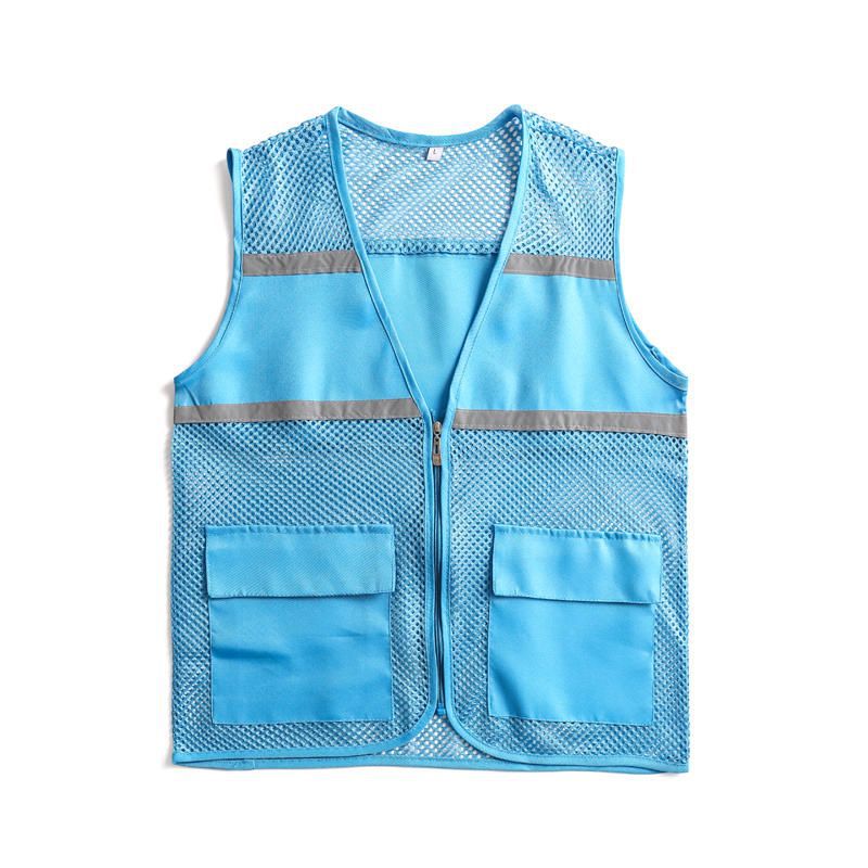 Unisex Visible Utility Vest with Breathable Mesh, Reflective Straps and Generous Front Pockets Mune Fashion