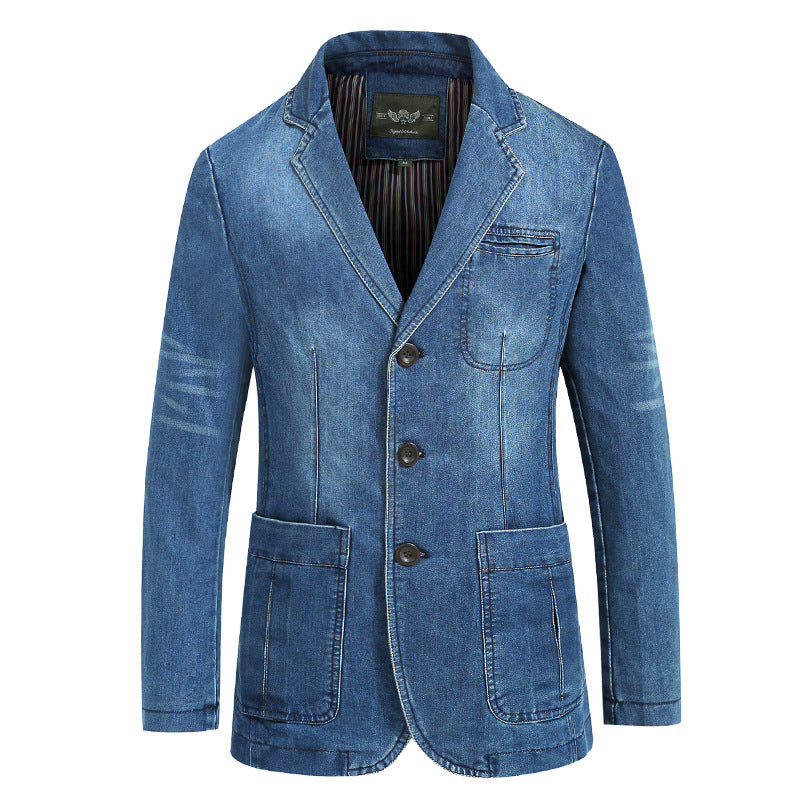 Men's Elegant Denim Blazer Mune Fashion