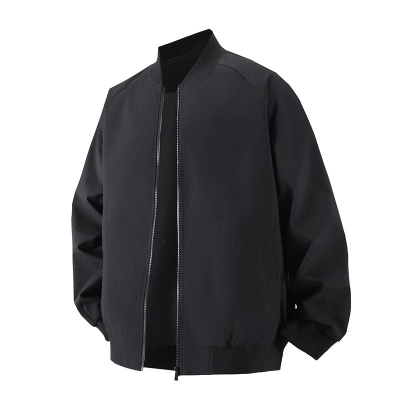 Men's Fashionable Bomber Jacket with Elastic Cuffs Mune Fashion