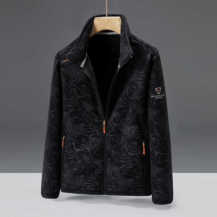 Women's fleece jacket with floral pattern Mune Fashion