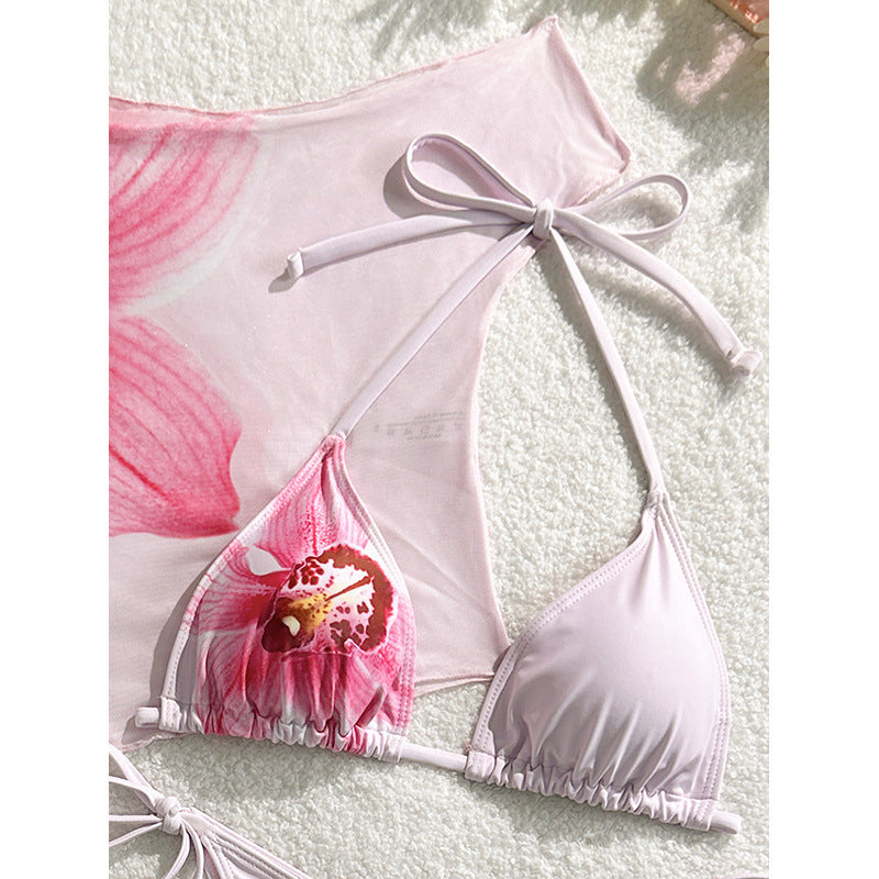 Women's bikini set with floral crop top Mune Fashion