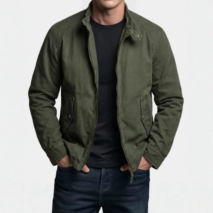 Men's Fashion Leisure Jacket with High Collar