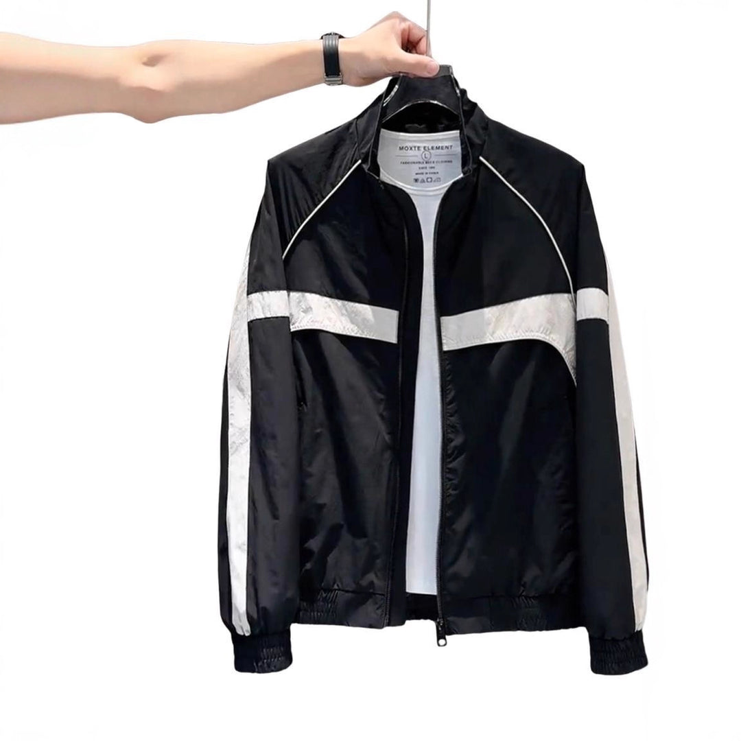 Men's Modern Sports Jacket with High Collar Mune Fashion