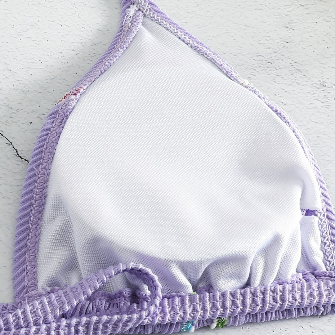 Women's Triangle Bikini with Playful Ties Mune Fashion