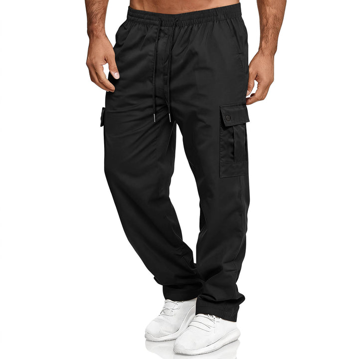 Men's Relaxed-Fit Cargo Jogger with elastic waistband, drawstring, and flap pockets Mune Fashion