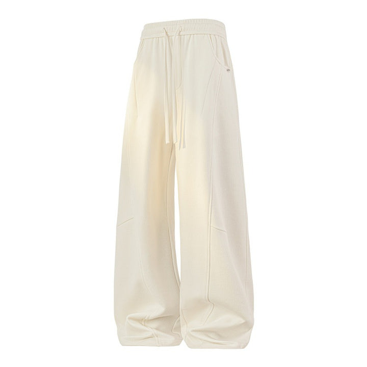 Women Wide Layered Lounge Pants with Cargo Details & Elastic Drawstring Mune Fashion