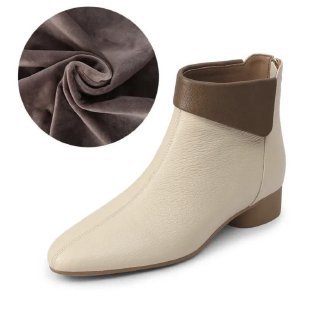 Women's Elegant Ankle Boots with Flexible Collar Mune Fashion