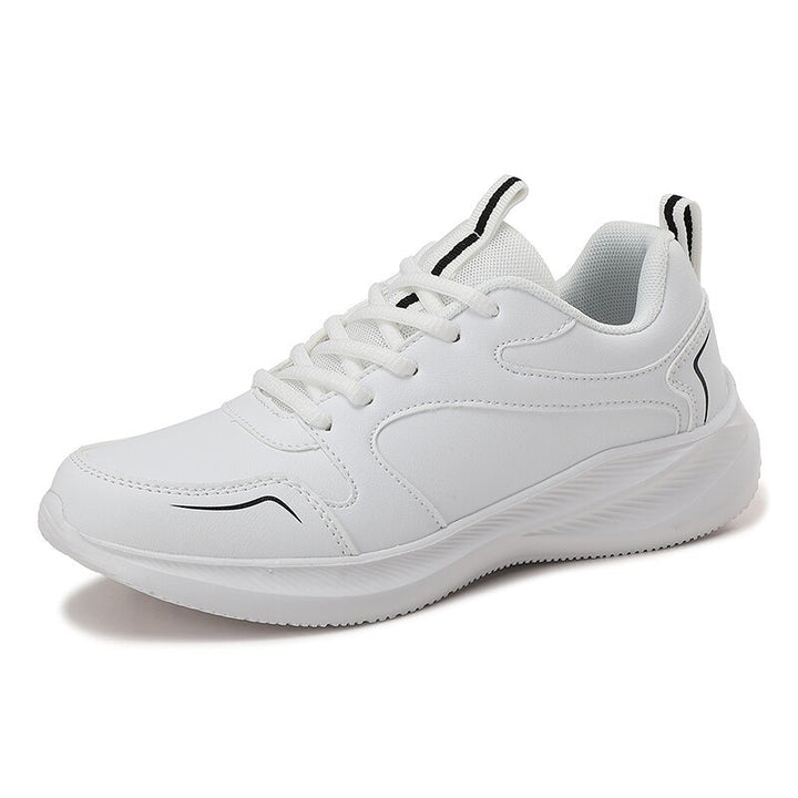 Unisex nan minimalist artificial leather sneakers with ergonomic EVA midsole and pull tab Mune Fashion