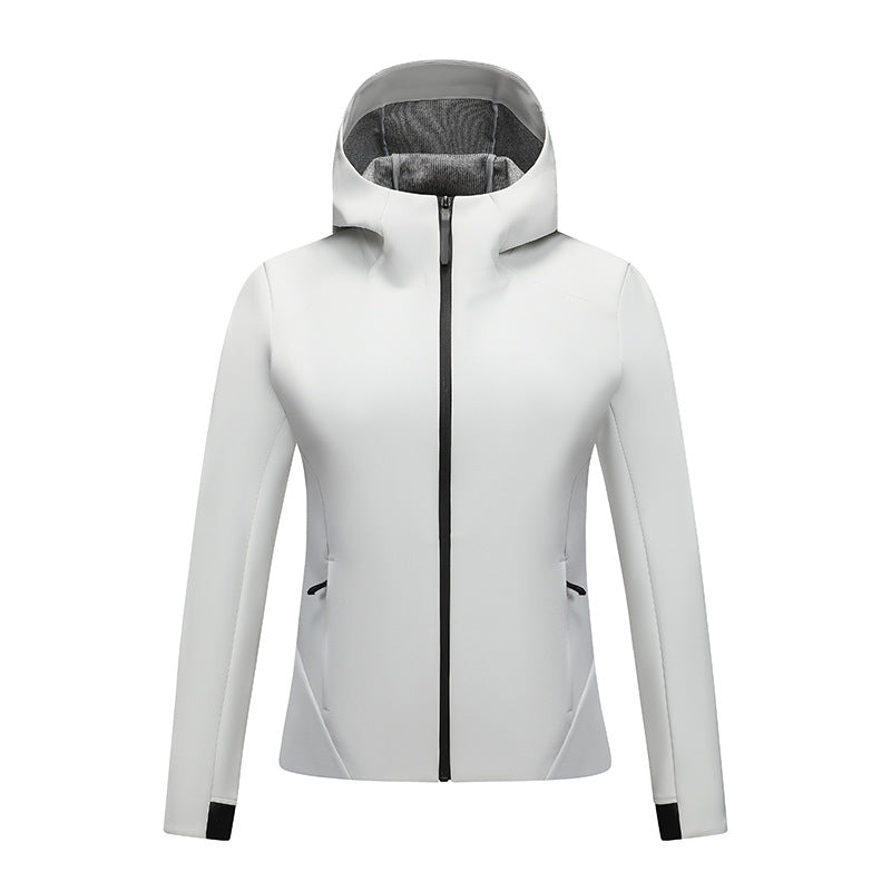 Women's softshell jacket with hood, tailored and windproof outdoor jacket Mune Fashion