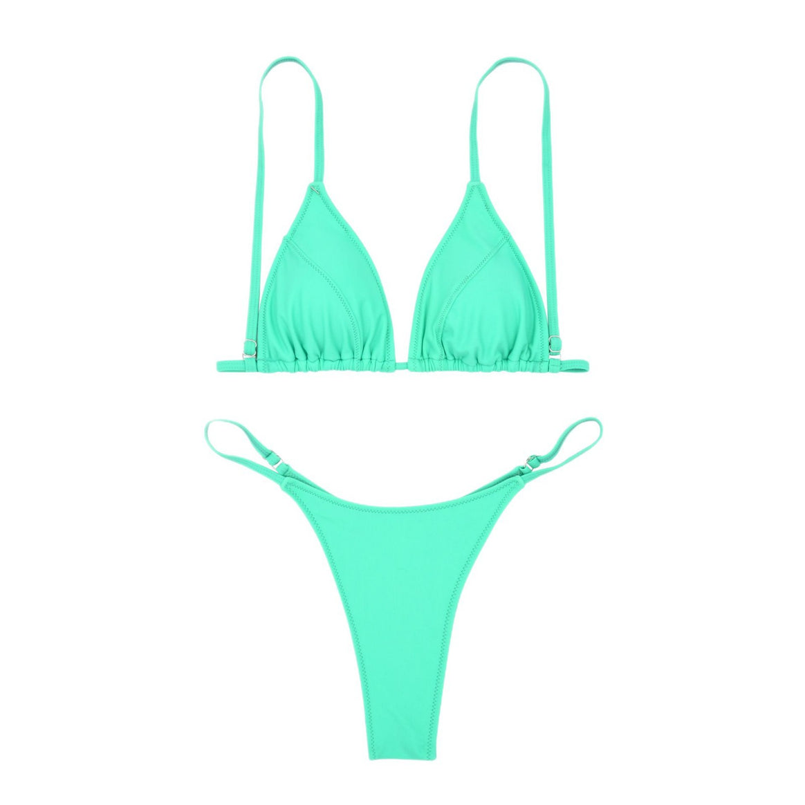 Women’s triangle bikini with ultra-high leg cut and fine gathering Mune Fashion