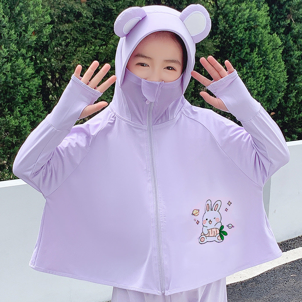 Girl's practical hooded jacket with animal ears Mune Fashion