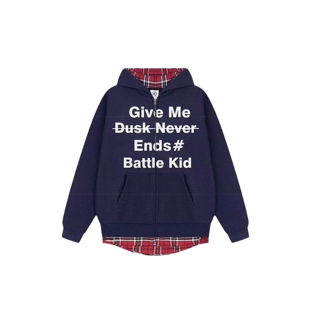 Unisex Stylish Hoodie with Checked Lining Mune Fashion