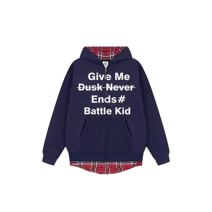 Unisex Stylish Hoodie with Checked Lining Mune Fashion