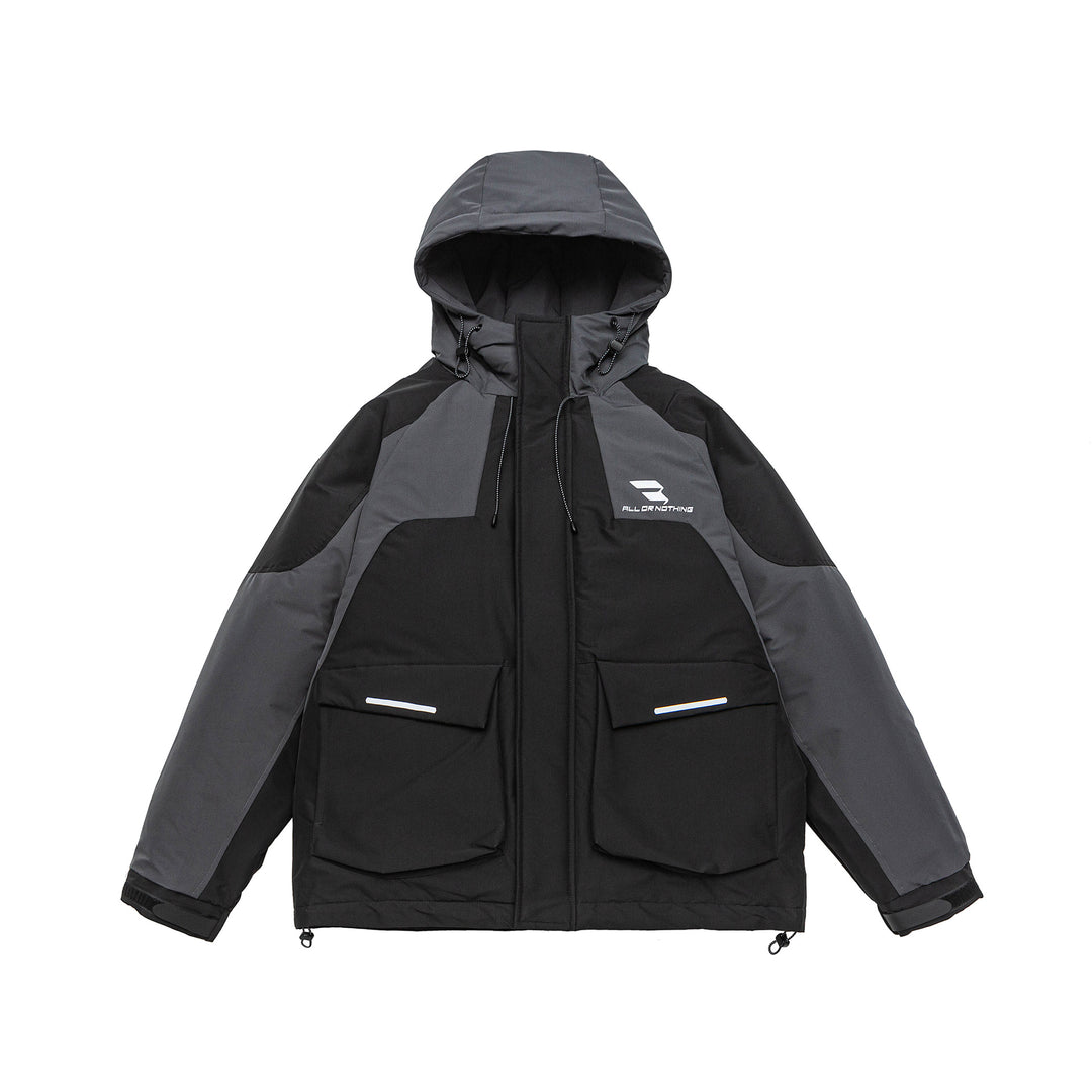 Men's Urban Tech Parka with utility pockets, reflective details, and adjustable hem Mune Fashion