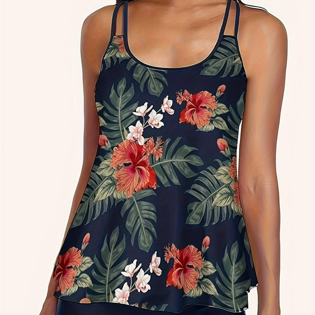 Women’s tankini with floral design and loose fit Mune Fashion