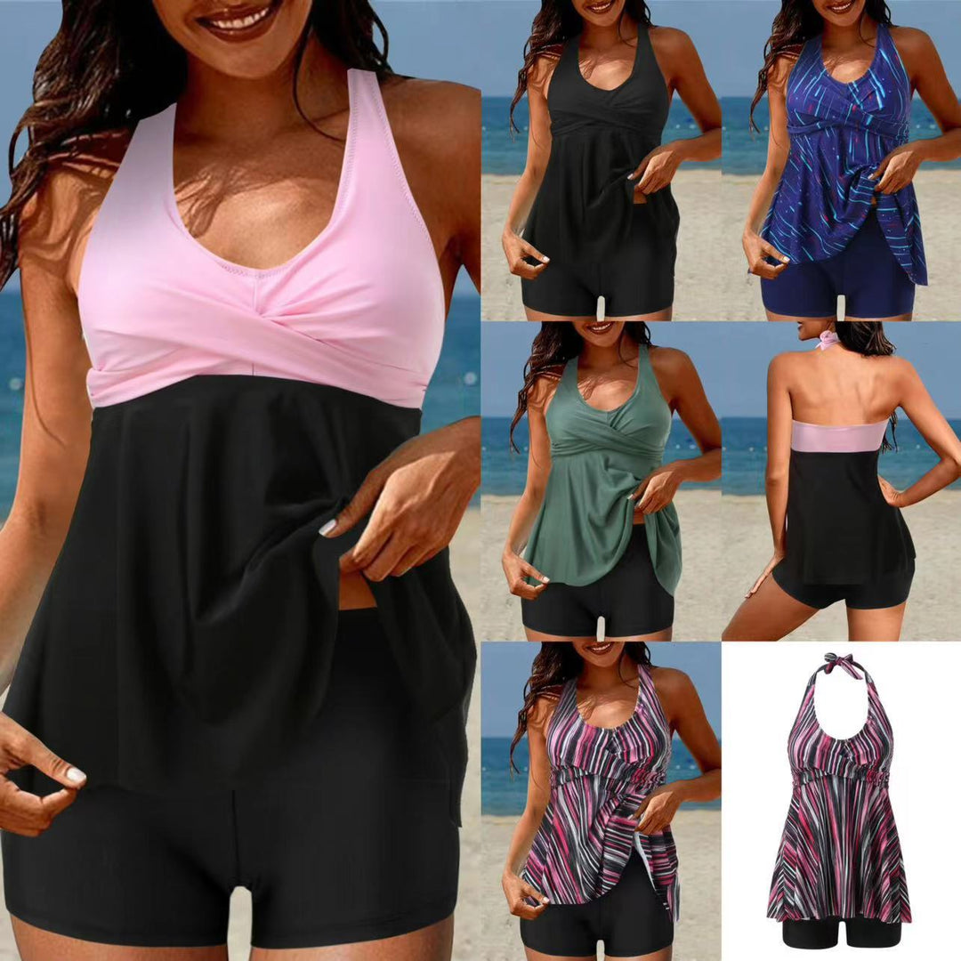 Ladies Tankini Set with High Waist and Sporty Flair Mune Fashion