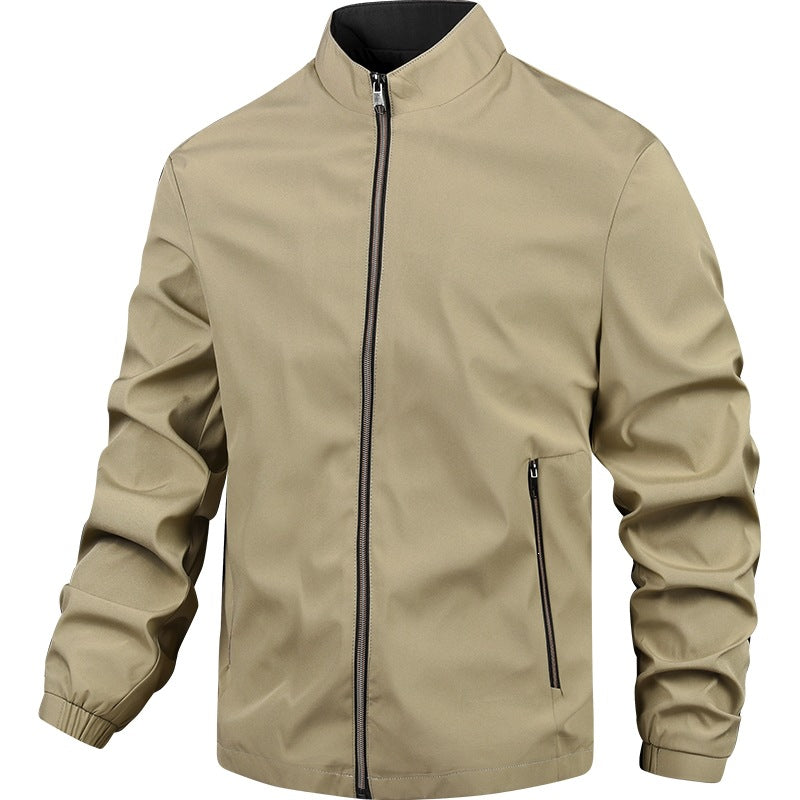 Men's Lightweight Transitional Jacket with High Collar Mune Fashion 1787738638