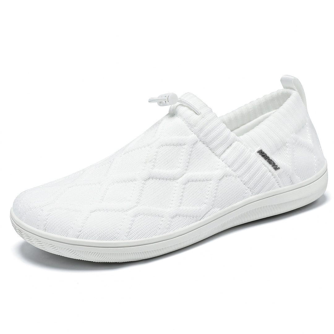 Women's knitted slip-on with elastic cuff and cord stopper Mune Fashion