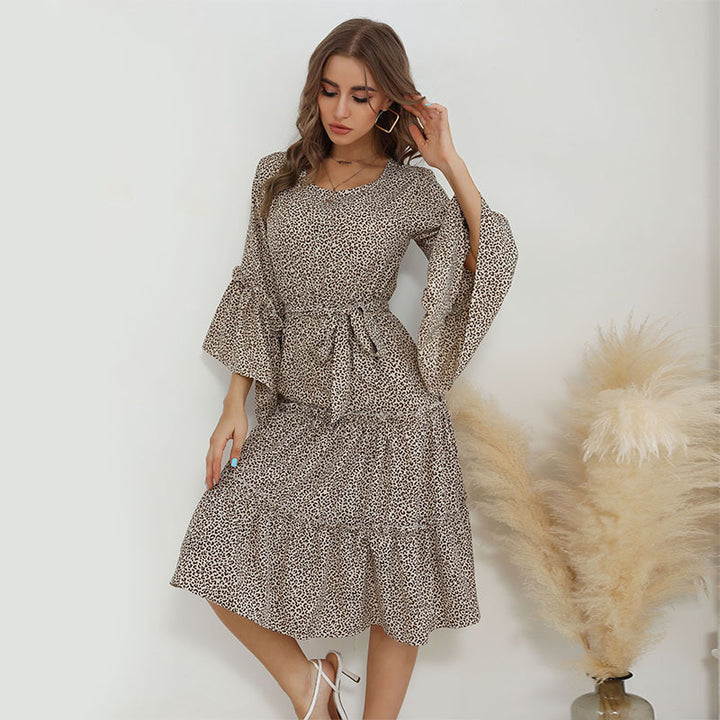 Women's Floral Maxi Dress with Ruffle Details Mune Fashion