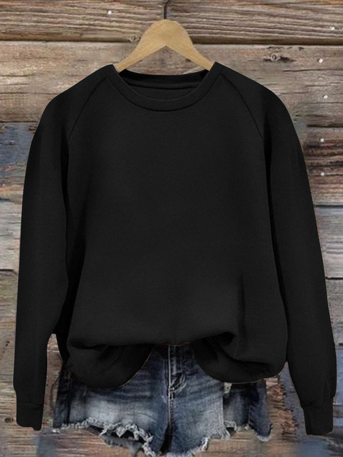 Women's Oversize Sweatshirt with Raglan Sleeves and Elastic Hem Mune Fashion