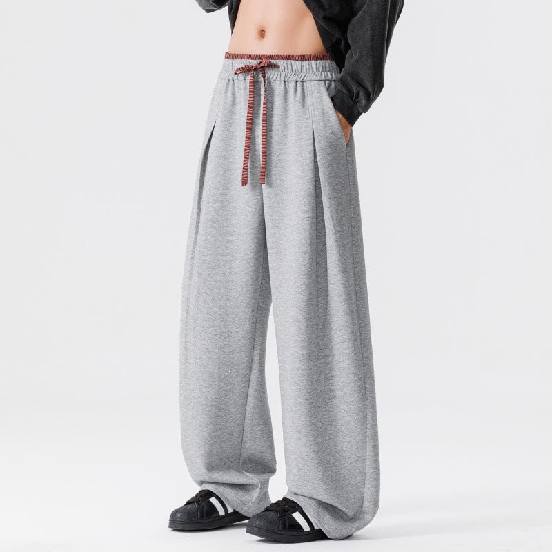 Women's Extra Wide Lounge Sweatpants with Drawstring, Balloon Legs & Incorporated Side Pockets Mune Fashion