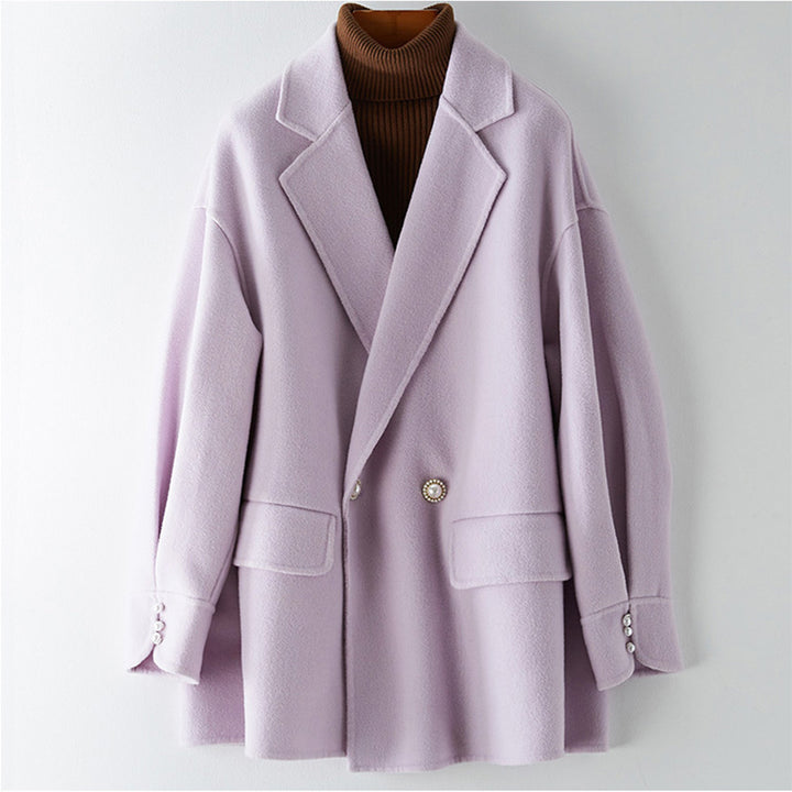 Women Modern Oversized Blazer with Decorative Buttons Mune Fashion